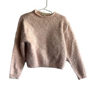GB Girls Light Pink Fuzzy Sweater